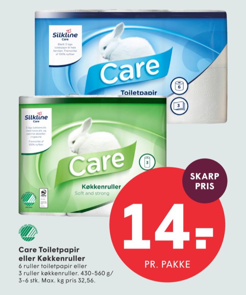 Silkline Care, Toiletpapir