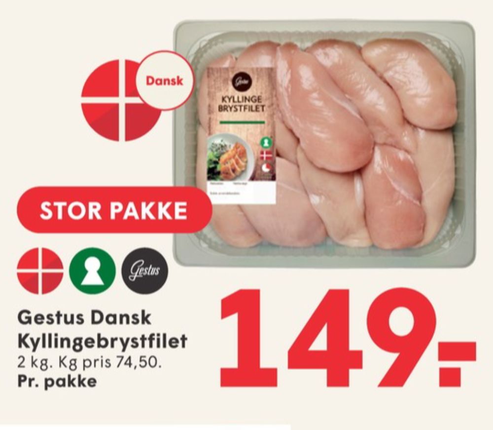 Gestus, Kyllingebrystfilet