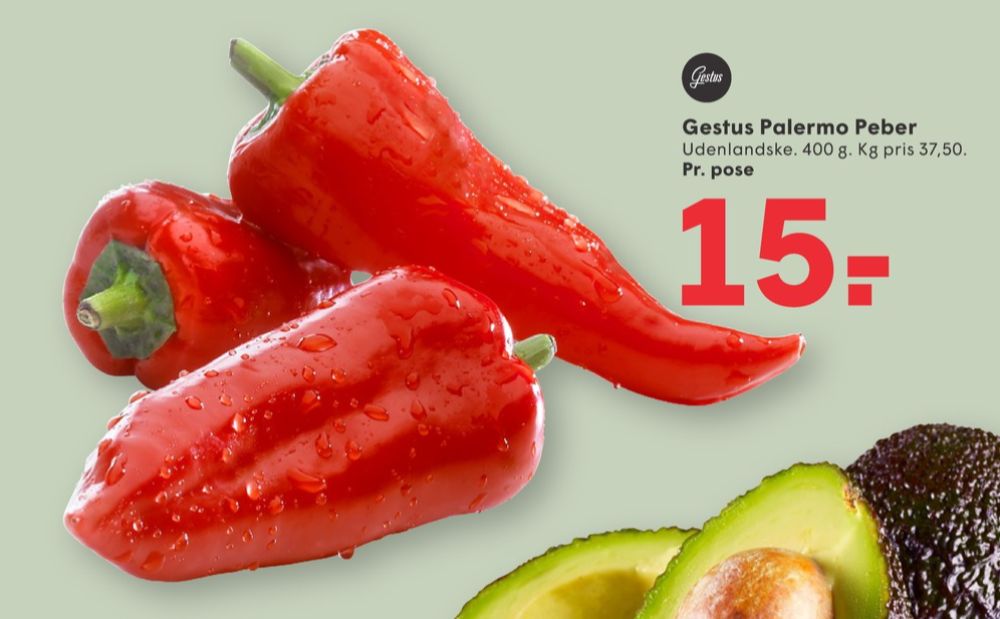 Gestus, Peberfrugt