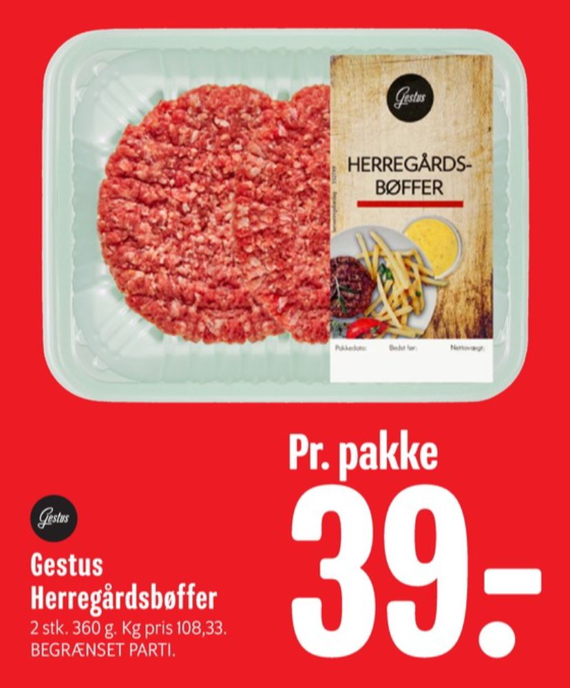 Gestus, Hakkebøffer