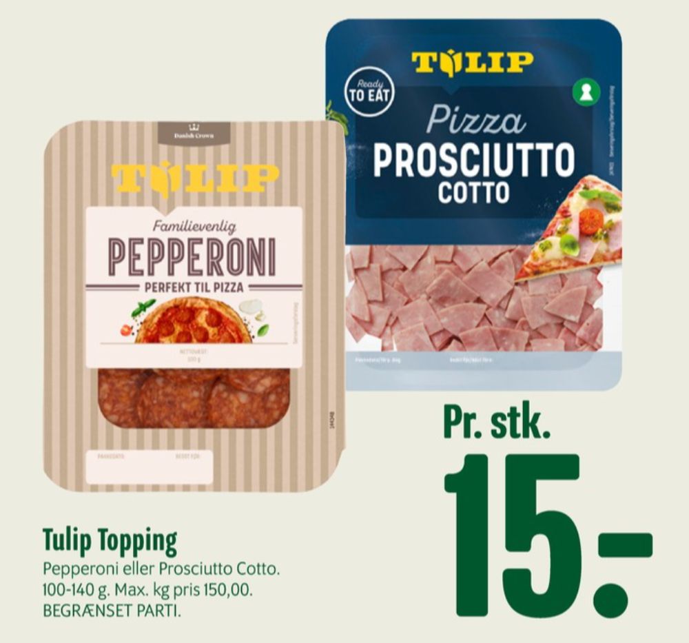 Tulip, Pizza Prosciutto Cotto