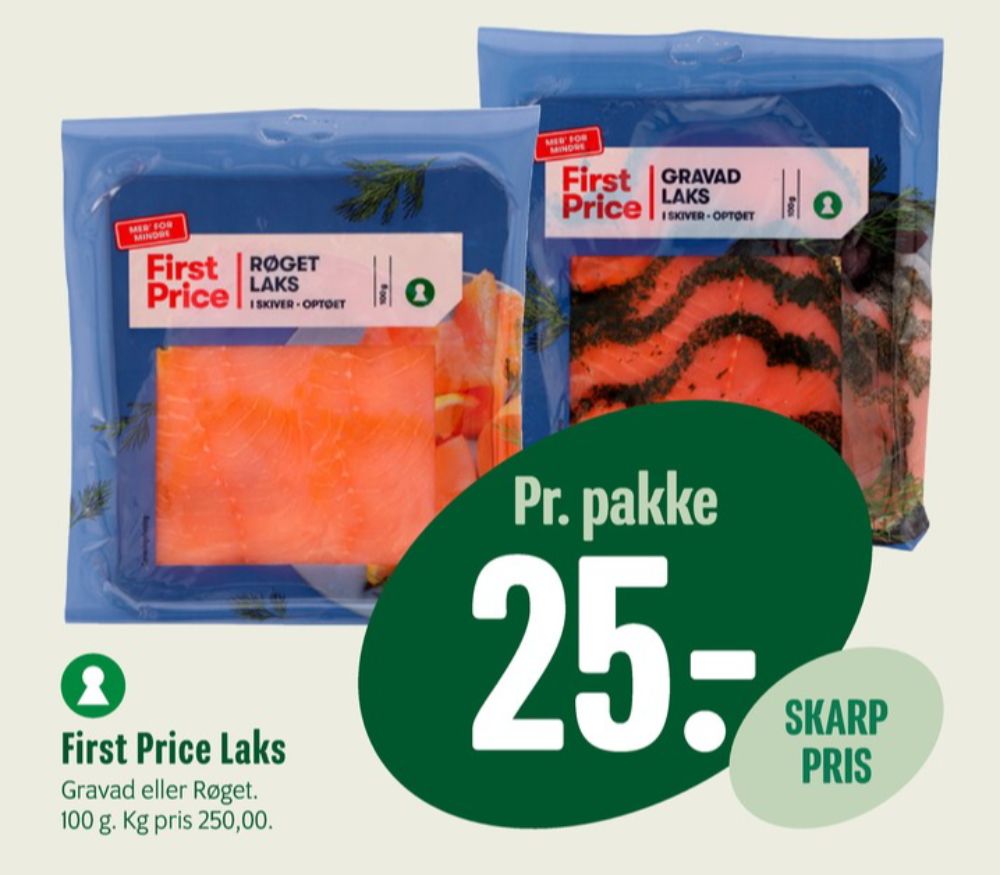 First Price, Laks i skiver