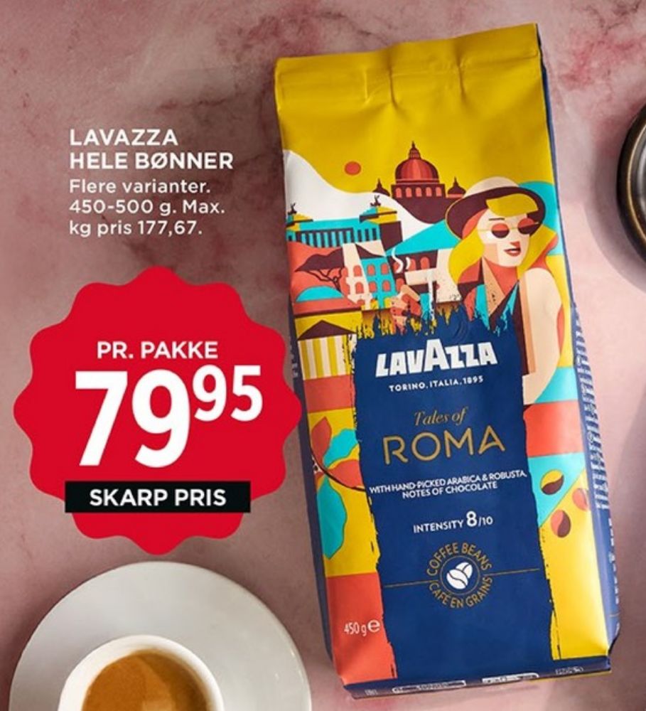 LavAzza Tales of Roma, Kaffebønner