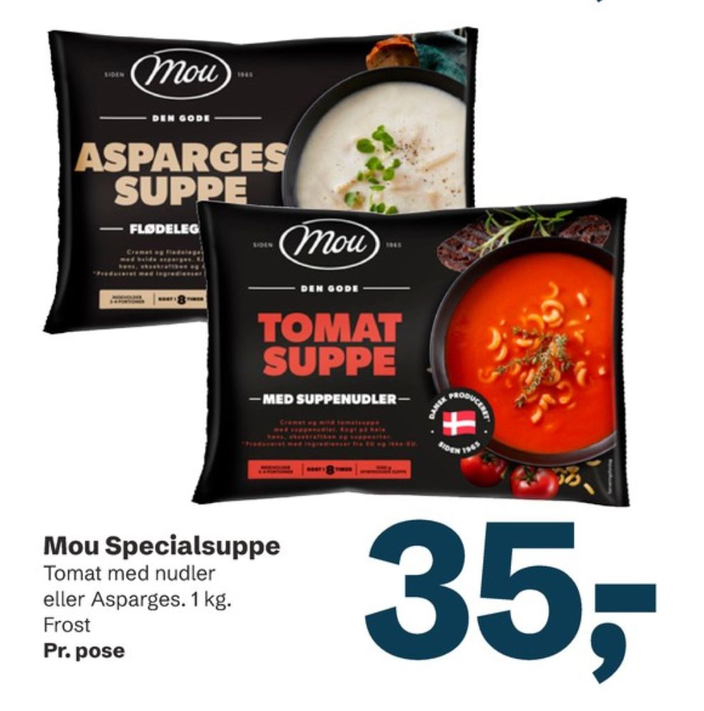 Mou, Aspargessuppe