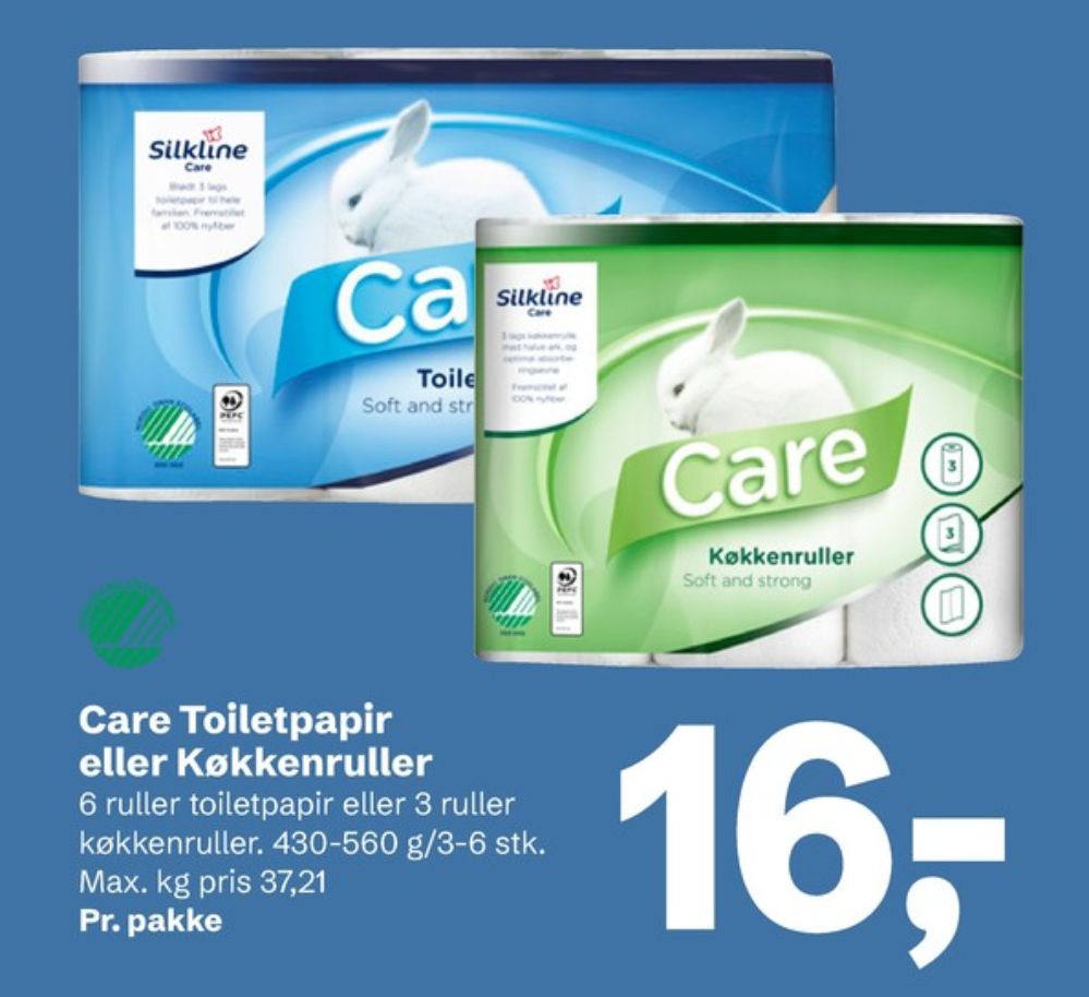Silkline Care, Toiletpapir