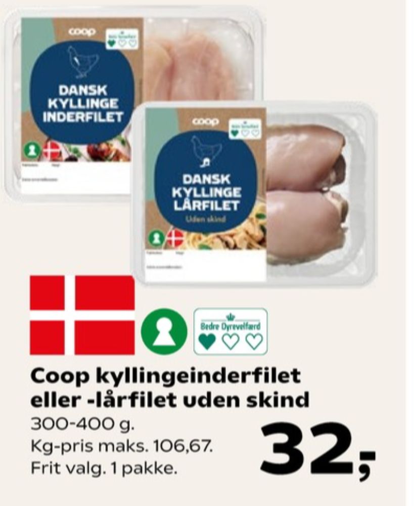 Coop, Kyllingelårfilet