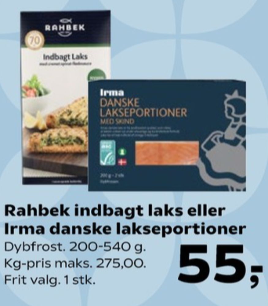 Rahbek, Indbagt Laks med cremet spinat-flødesauce