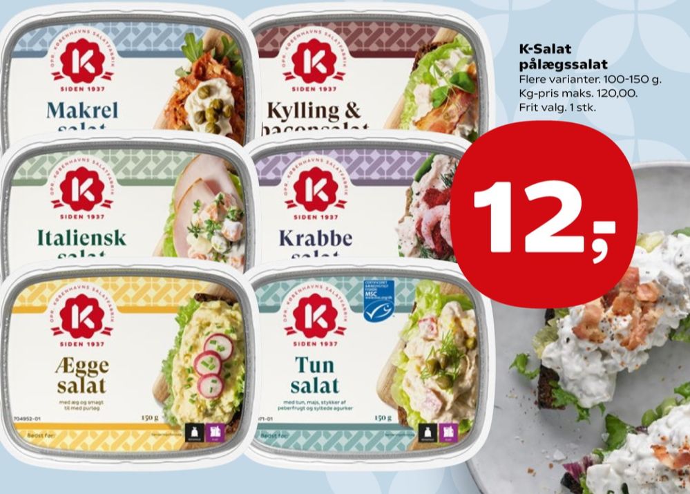 K-salat, Kylling & Baconsalat