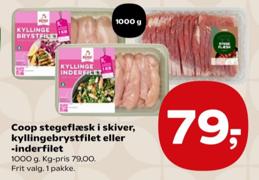 Coop, Flæsk i skiver