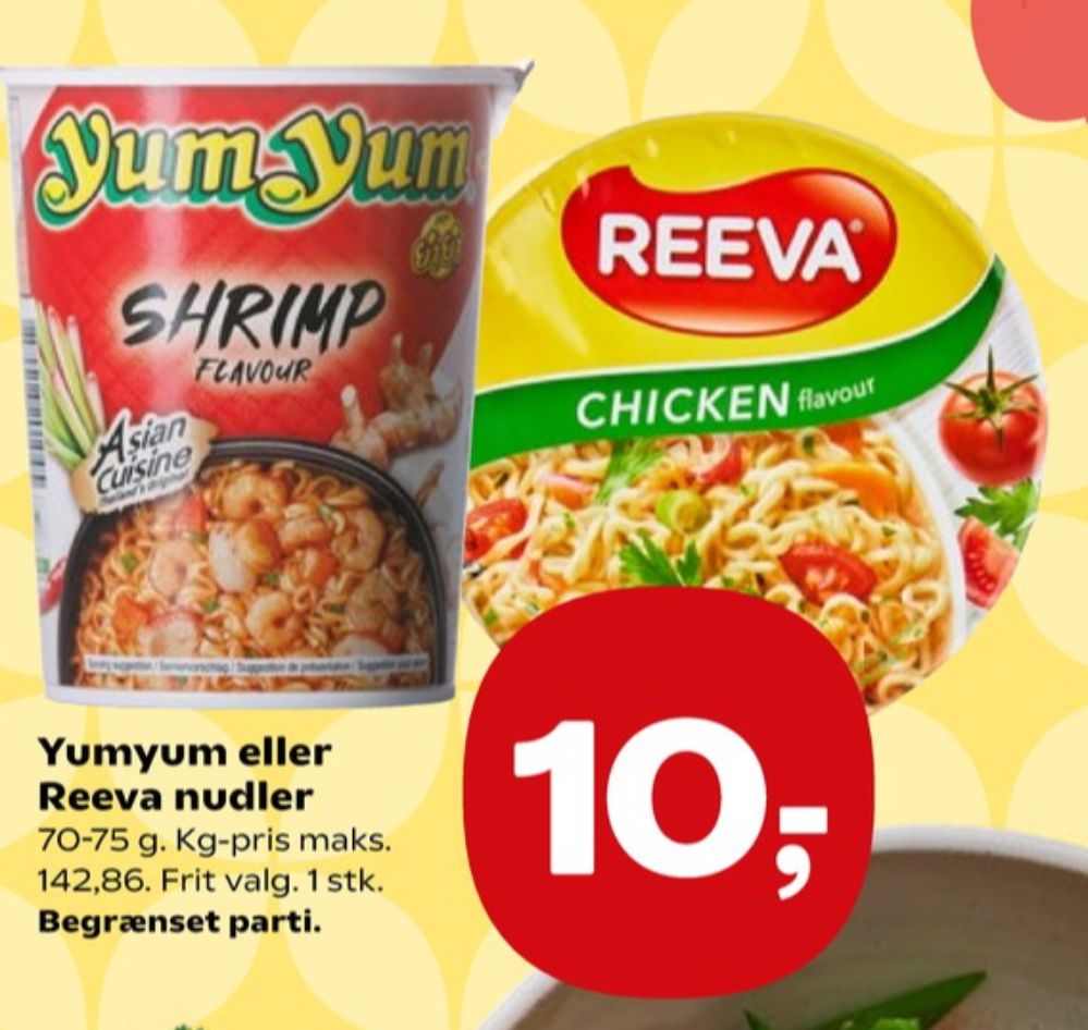 Reeva, Nudler med kyllingesmag
