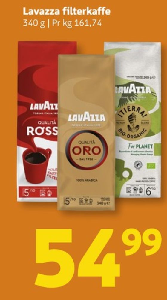 LavAzza Qualita Rossa, Kaffe Formalet