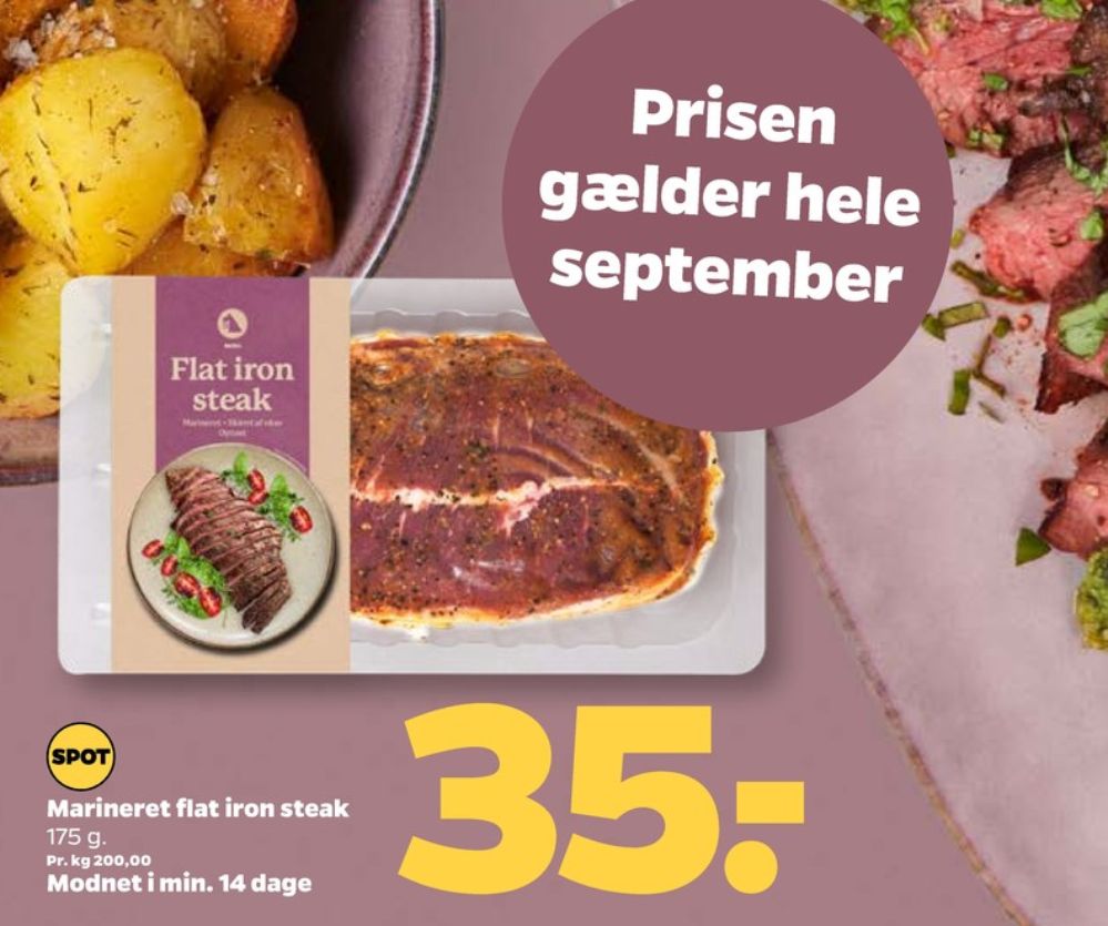 Netto, Flat iron steak