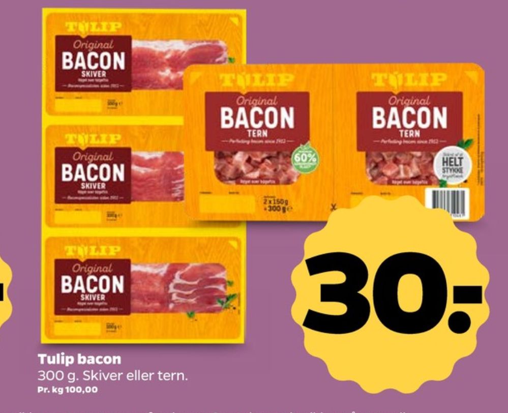 Tulip, Baconskiver