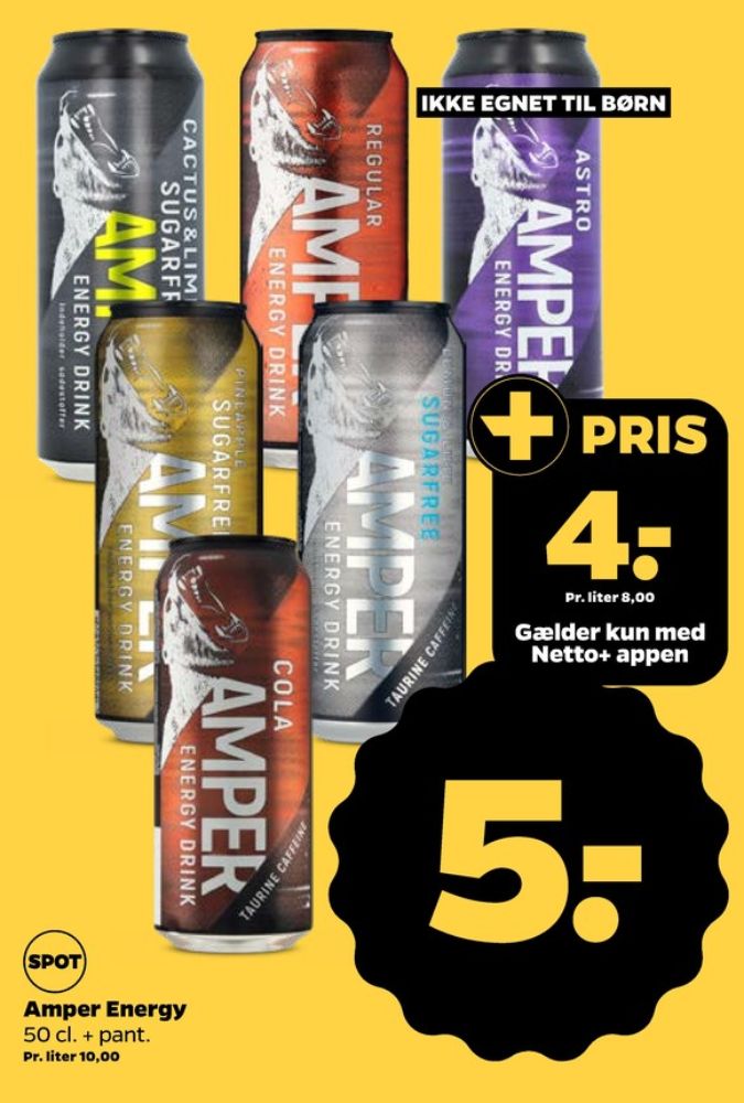 Amper Energy Drink Cola, Energidrik