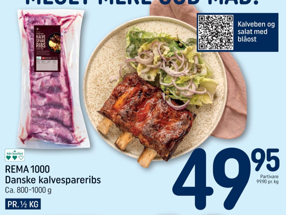 Rema 1000, Kalvespareribs