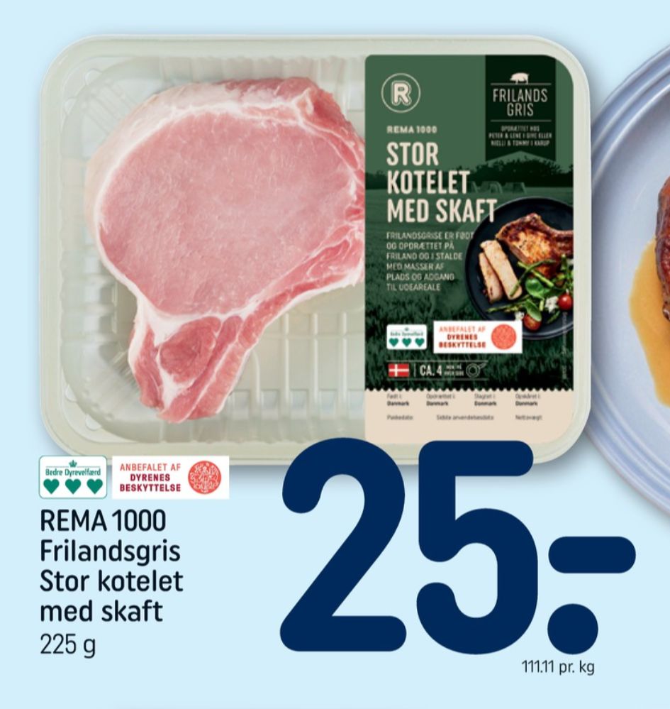Rema 1000, Skaftkoteletter