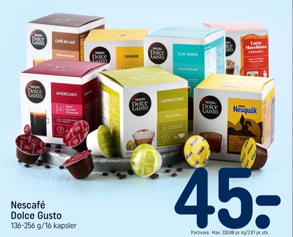 Nescafe Dolce Gusto Nesquik, Kakaokapsler