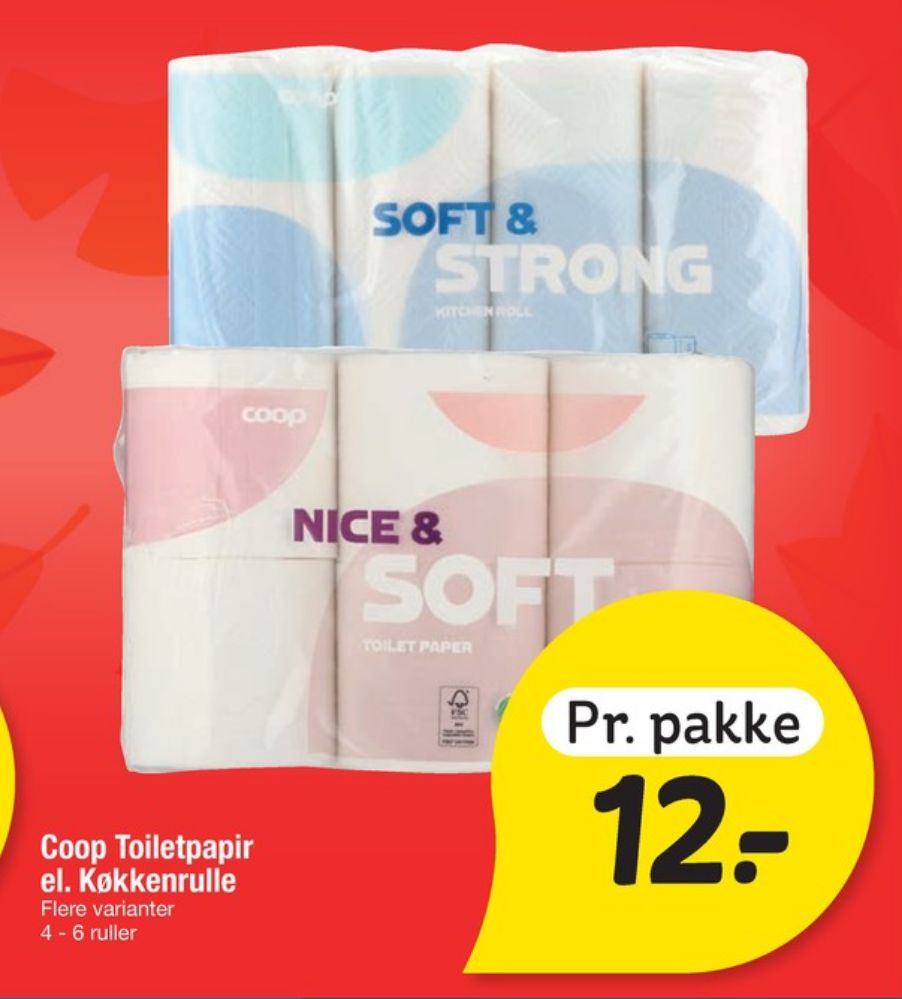 Coop Nice & Soft, Toiletpapir