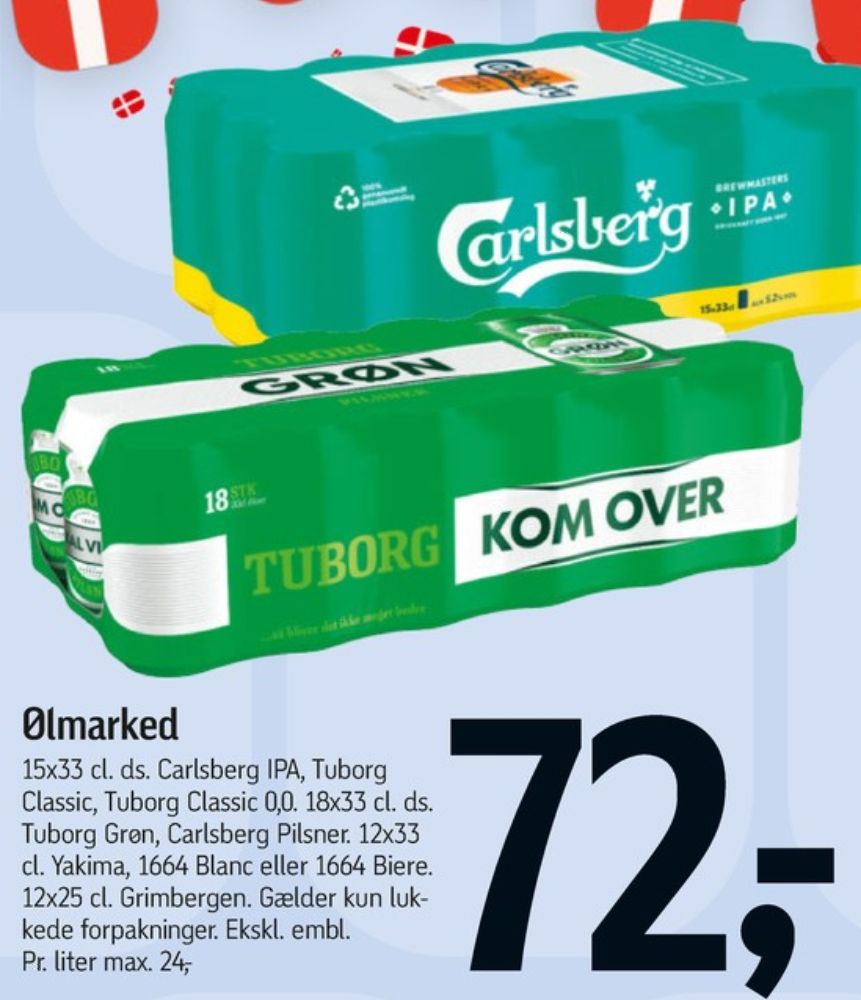 Tuborg Classic 0,0, Øl - Alkoholfri 15 pk.