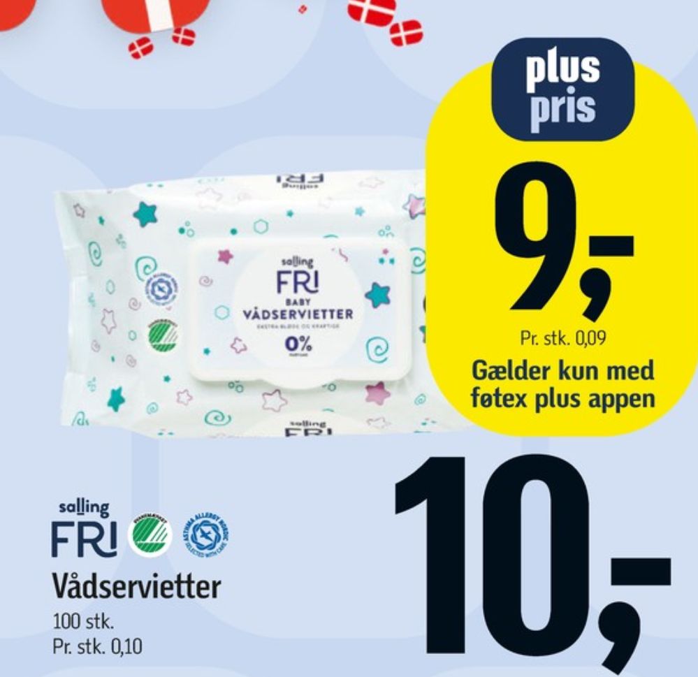 Salling Fri, Vådservietter