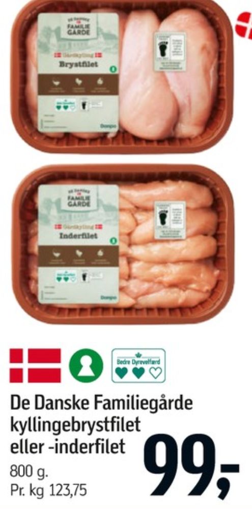 De Danske Familiegårde, Kyllingebrystfilet