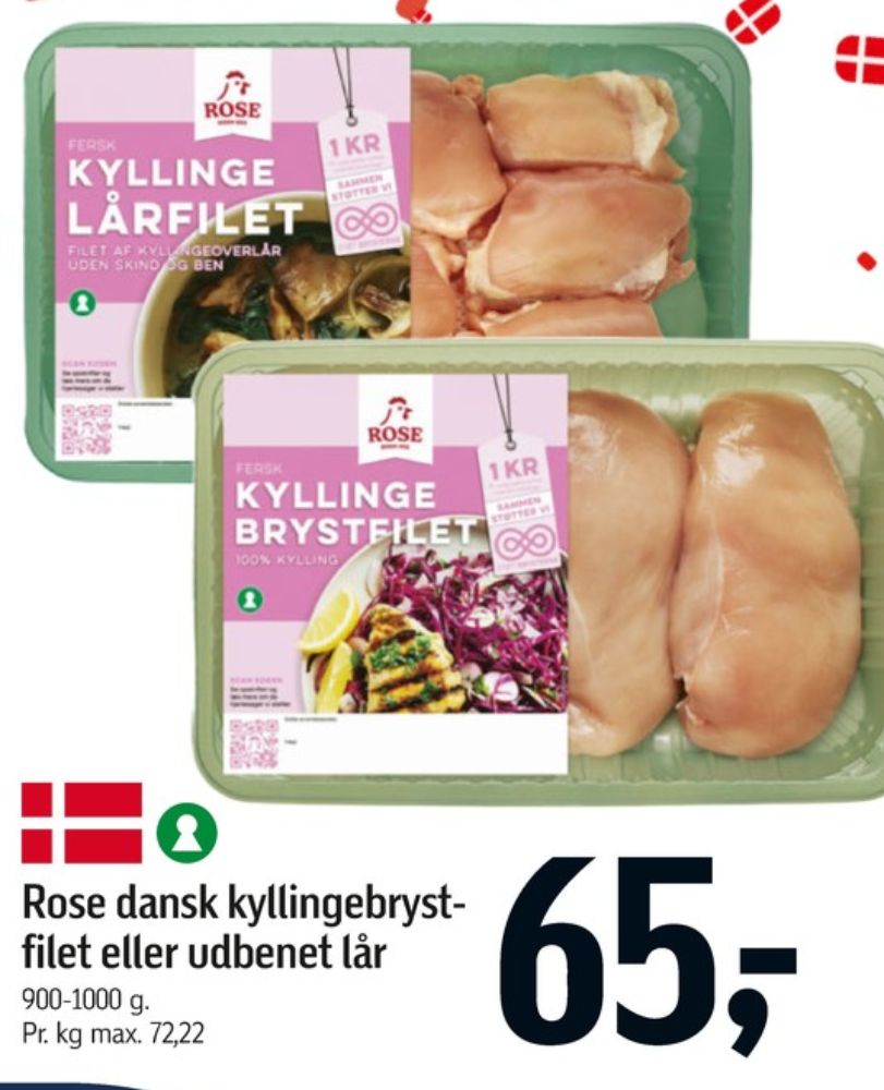 Rose, Kyllingelårfilet