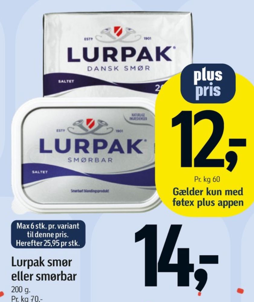 Lurpak, Smørbar