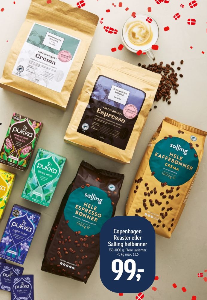 Salling Crema, Kaffebønner