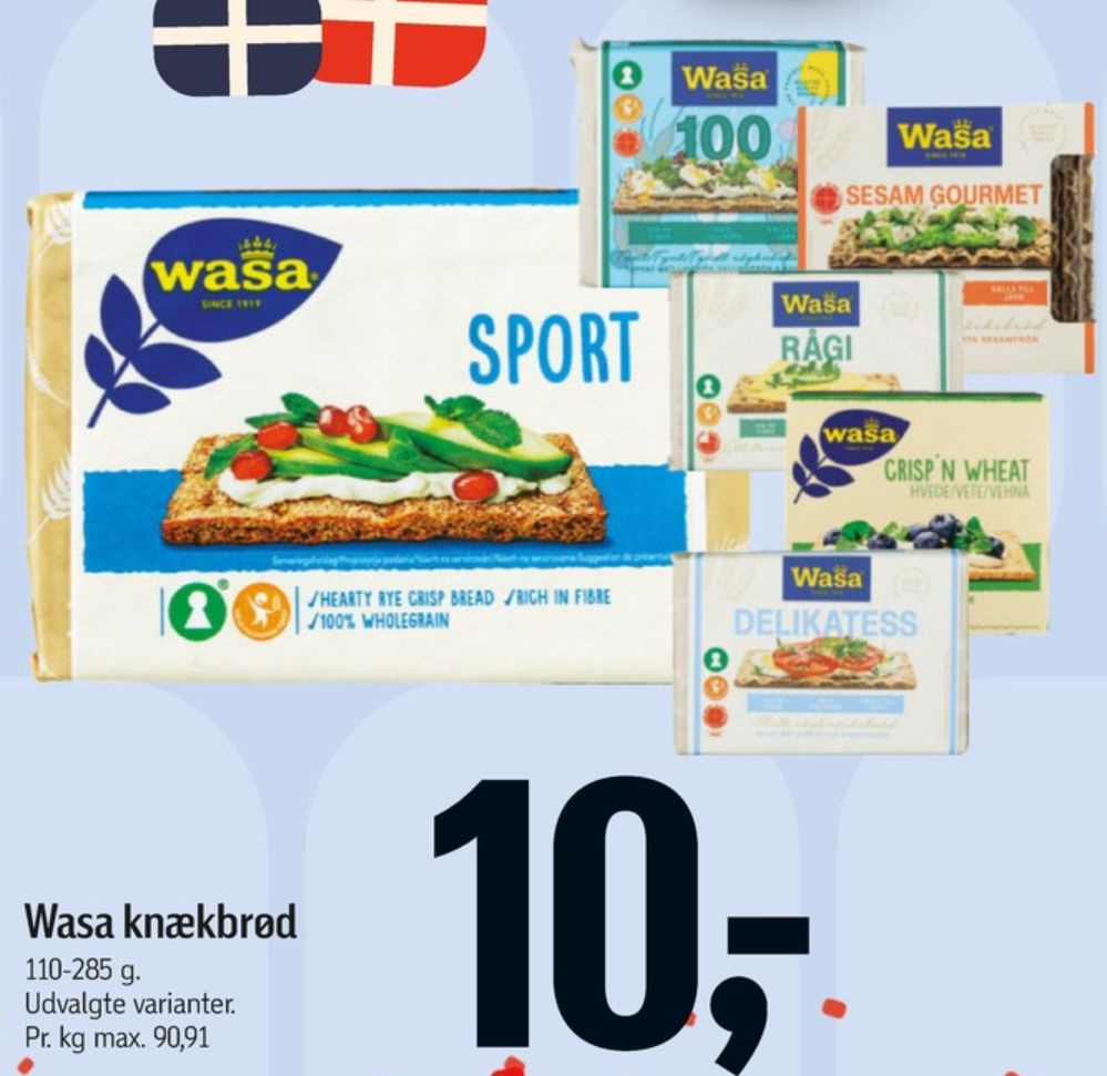 Wasa, Delikatesse Sesam knækbrød