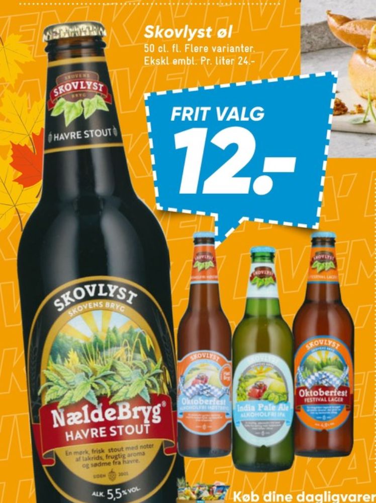 Skovlyst Oktoberfest, Øl - Alkoholfri