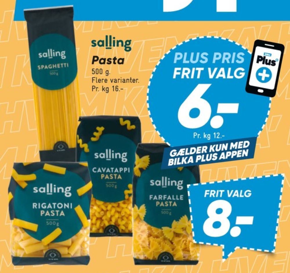 Salling, Farfalle Pasta