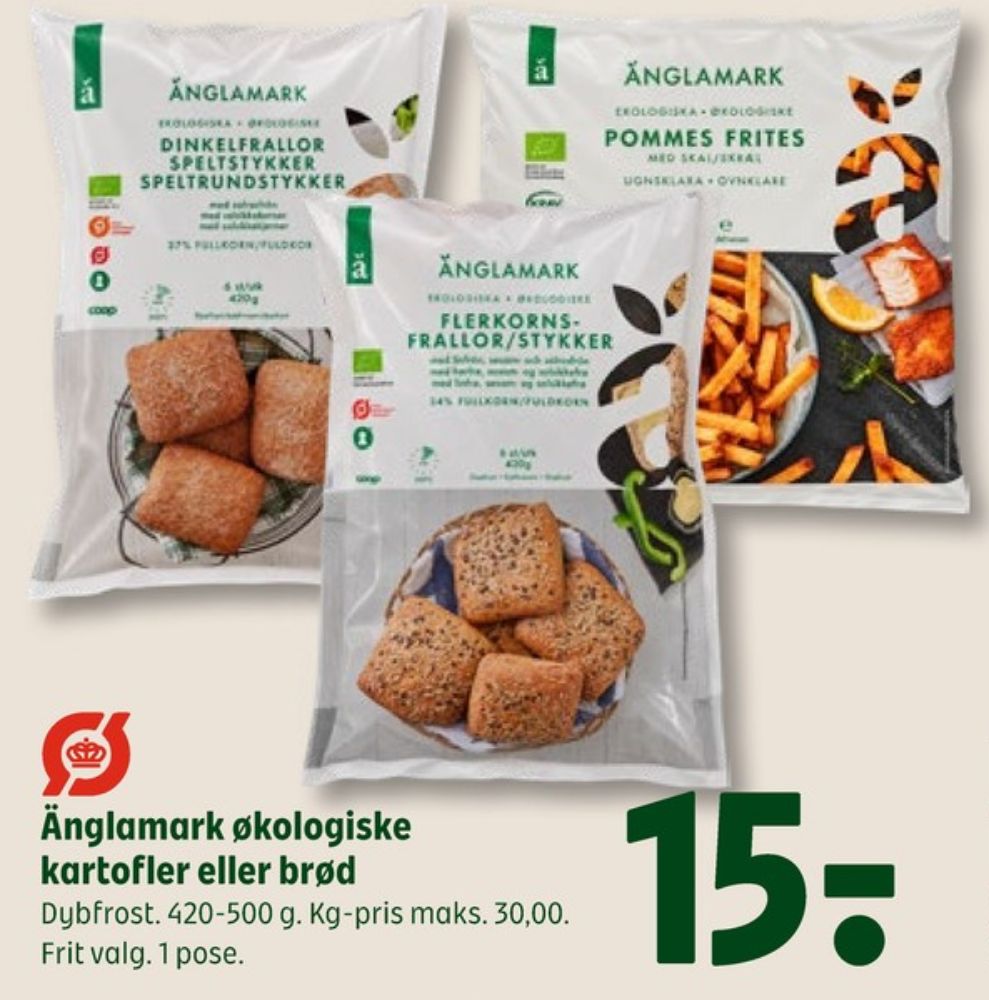 Änglamark, Pommes frites med skræl