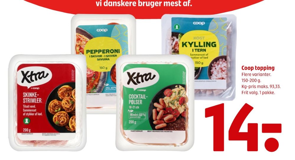 Xtra, Cocktailpølser