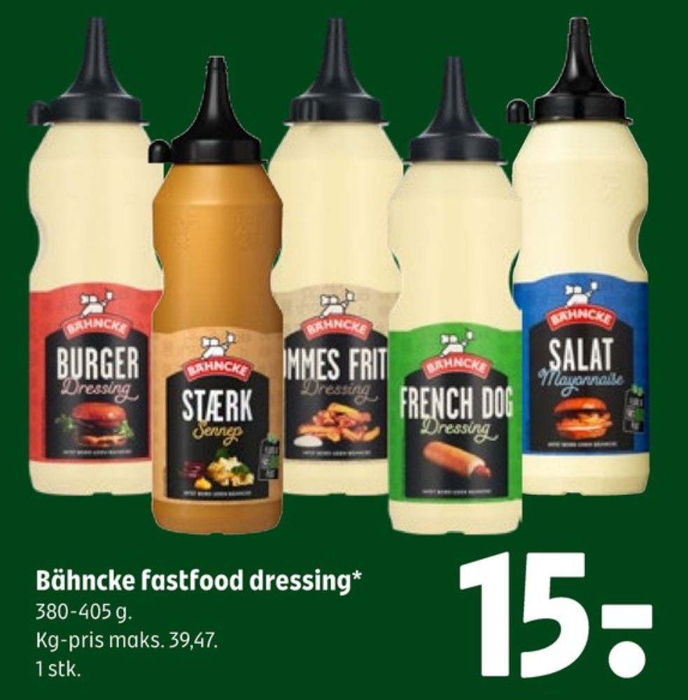 Bähncke, Pommes Frites Dressing