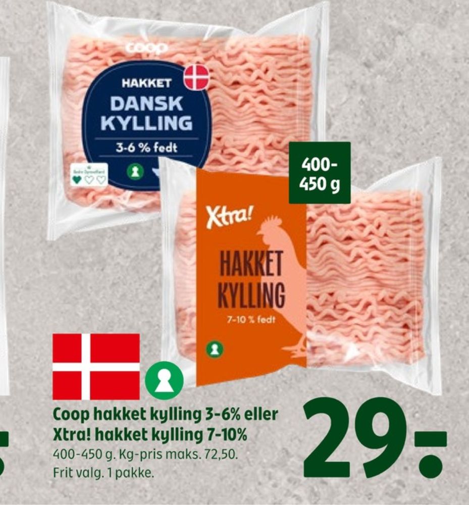 Xtra, Hakket kylling 7-10%