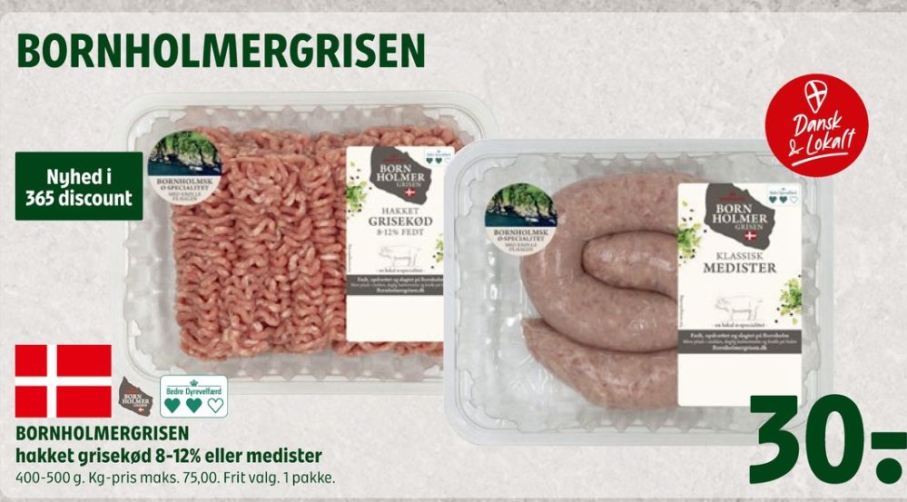 Bornholmergrisen, Medister