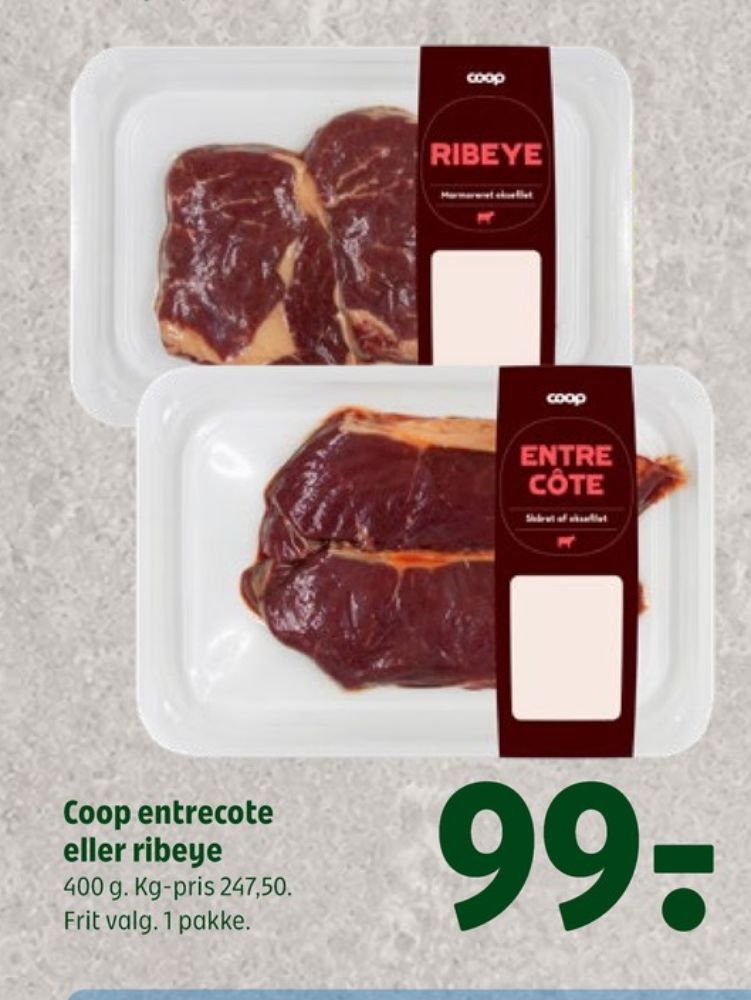 Coop, Okseentrecotes