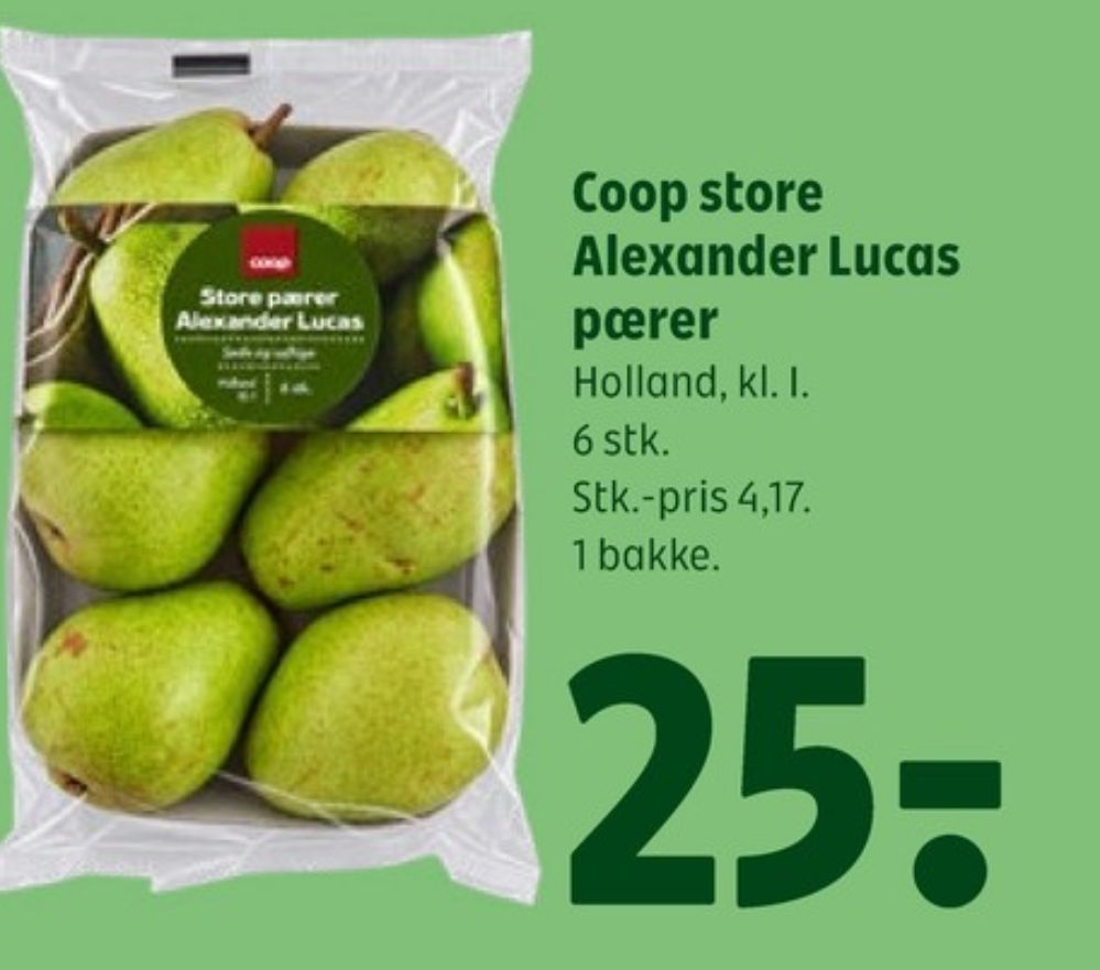 Coop, Pærer