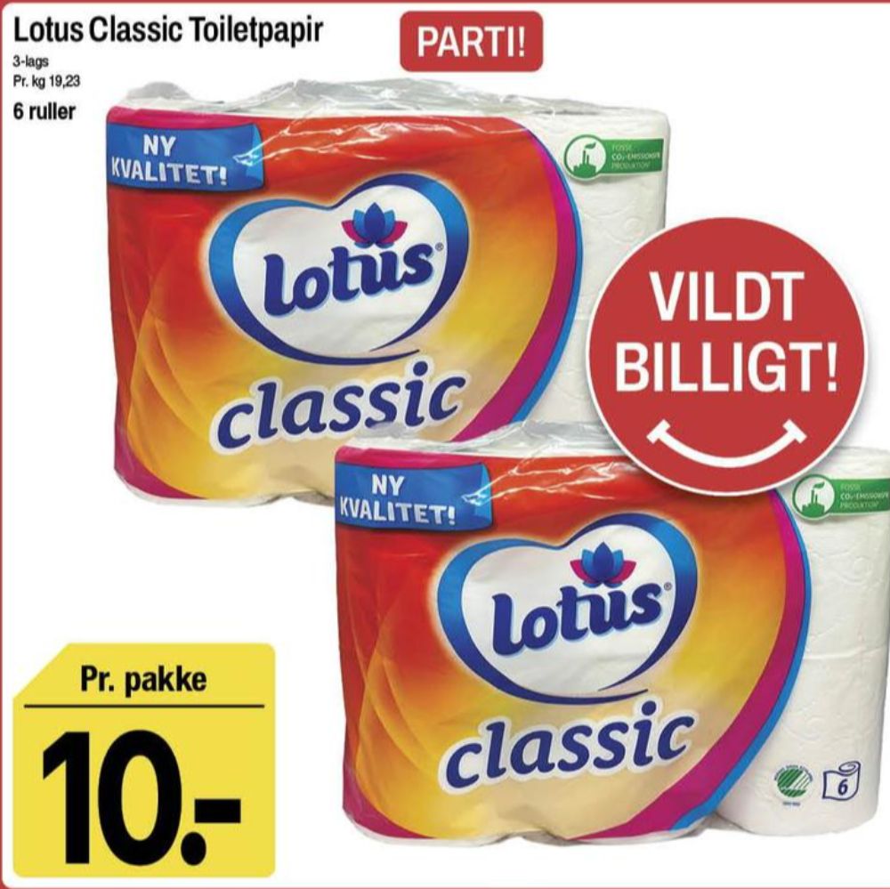 Lotus Classic, Toiletpapir