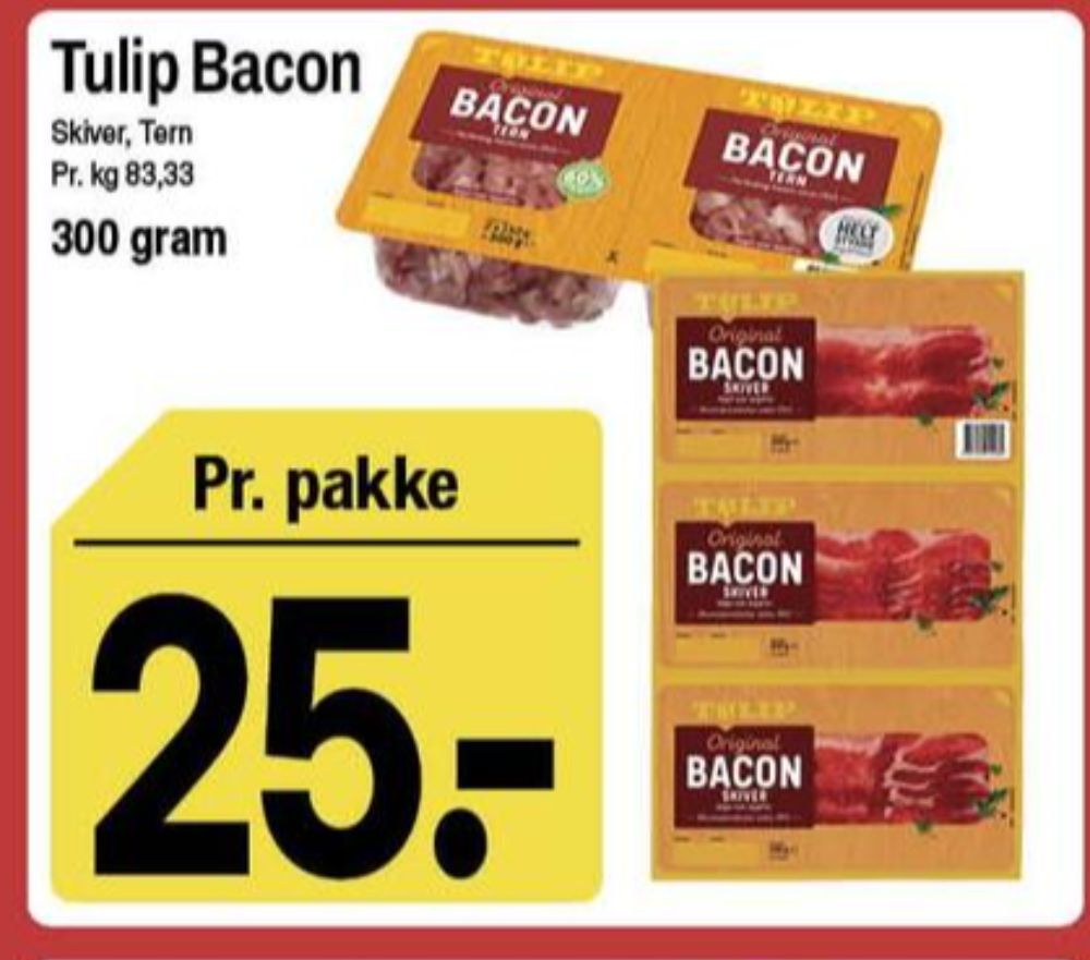 Tulip, Baconskiver