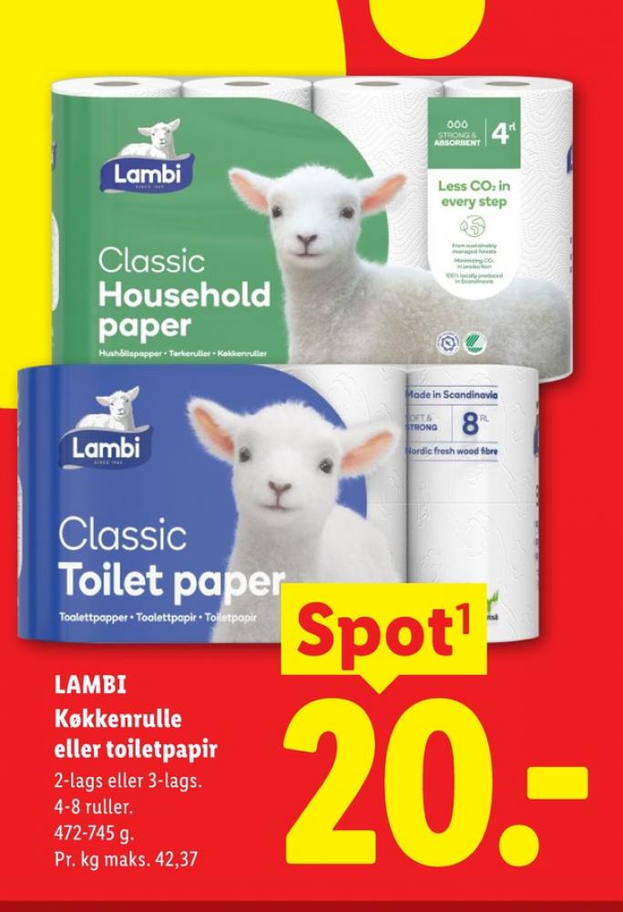 Lambi Classic, Toiletpapir