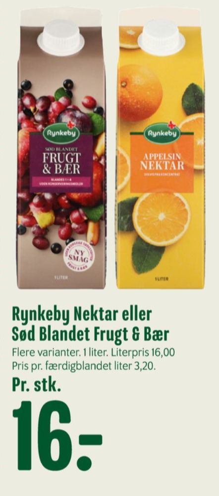 Rynkeby Nektar, Appelsinjuice