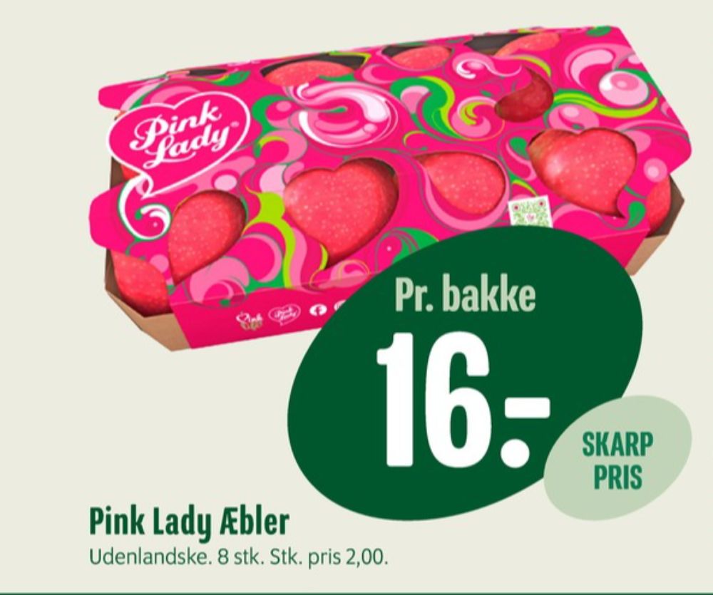 Pink lady, Æbler