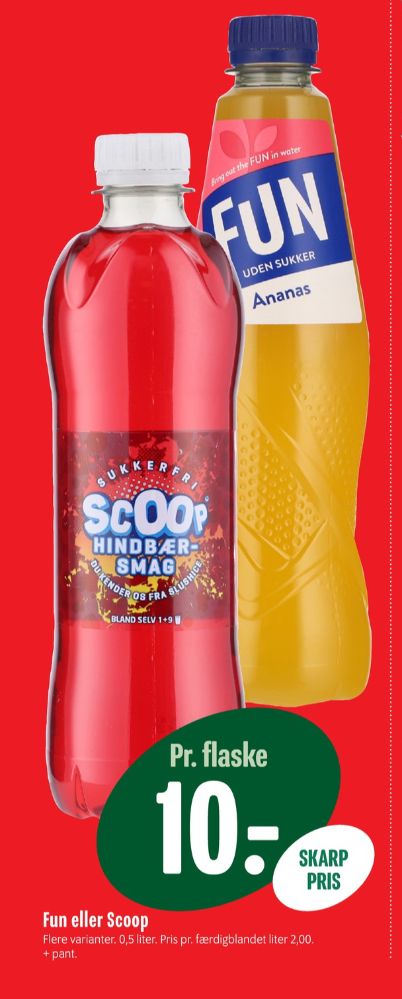 Scoop, Hindbærsmag Læskedrik 