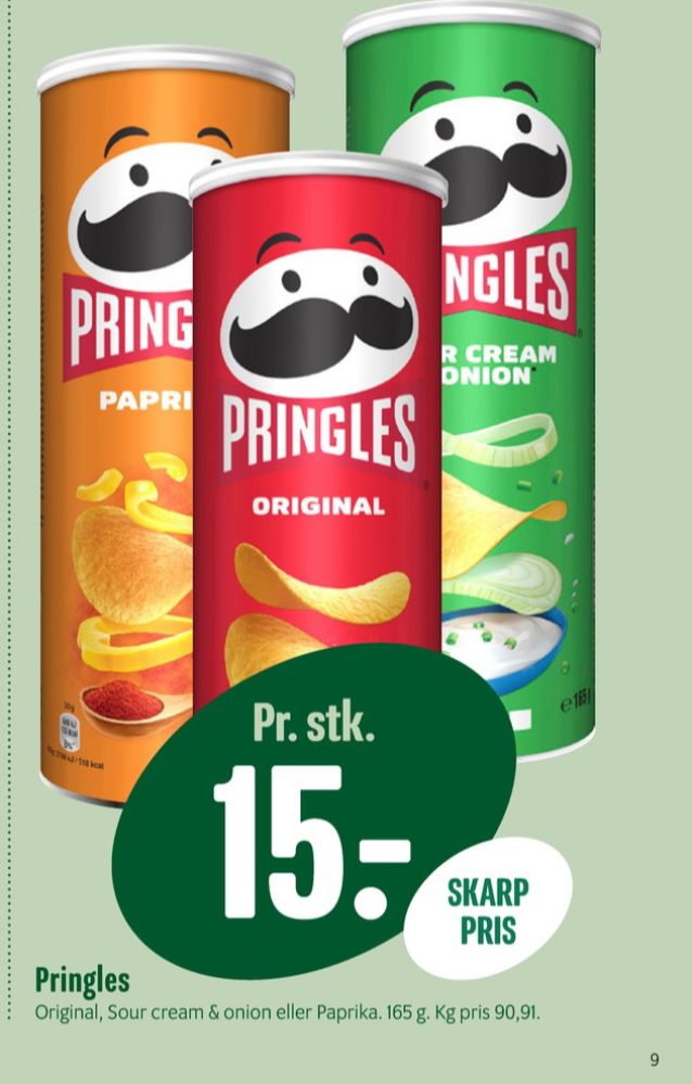 Pringles, Sour Cream & Onion Chips