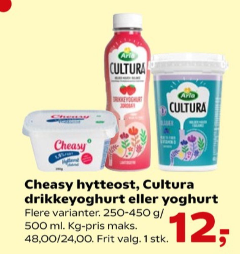 Cheasy, Hytteost naturel 1,5%