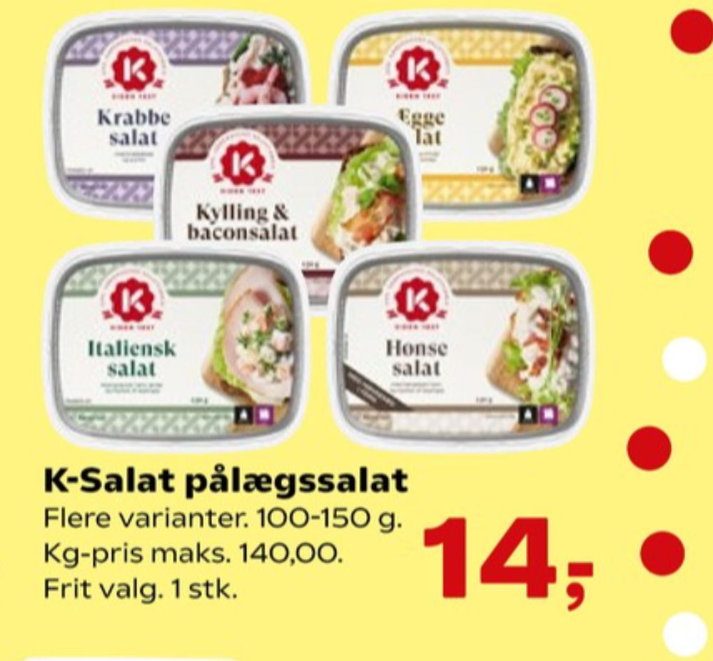 K-salat, Kylling & Baconsalat
