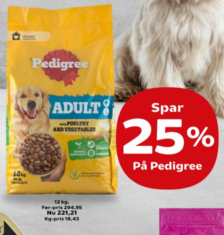 Pedigree, Hundefoder