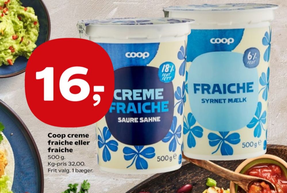 Coop, Creme Fraiche 18%
