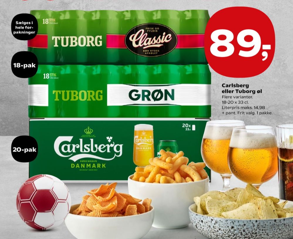 Tuborg Grøn, Øl 18 pk.